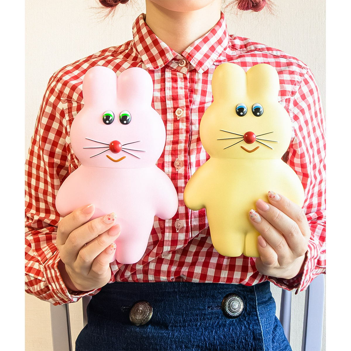 Muunyu PukuPuku 軟膠人偶 - 草莓牛奶 - Kenelephant Muunyu PukuPuku soft vinyl figure - Strawberry Milk