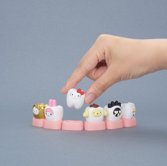 三麗鷗變身 牙齒篇 扭蛋系列 - 隨機單扭  - Sanrio Characters Let's Become Teeth Together gacha series - assortment