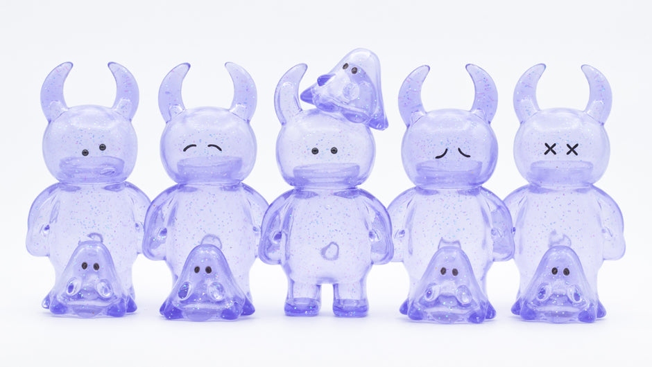 笑臉UAMOU - 透明閃粉薰衣草紫 - UAMOU Happy - Clear Lavender Glitter