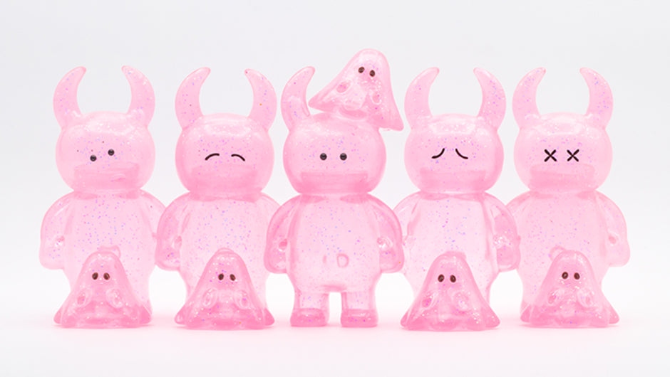經典UAMOU - 透明閃粉粉紅 - Classic UAMOU - Clear Pink Glitter