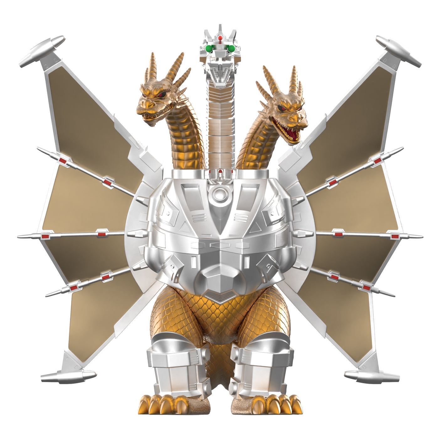 東寶哥吉拉 3.75吋復古人偶 第11波 - 1991年 機械王者基多拉 - ReAction 3.75" Figure TOHO Godzilla Wave 11 - Mecha-King Ghidorah