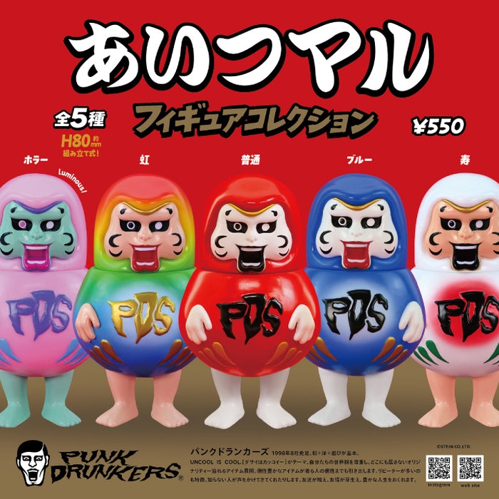 Punk Drunkers 達摩公仔盒玩系列 - 隨機單抽 - Kenelephant Punk Drunkers Aitsu Maru Figure Collection - assortment