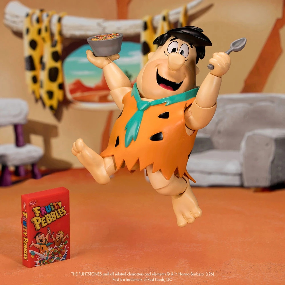 水果麥片 摩登原始人 弗萊德 6吋可動公仔 - Fruity Pebbles The Flintstones Fred Flintstone 6"Action Figure
