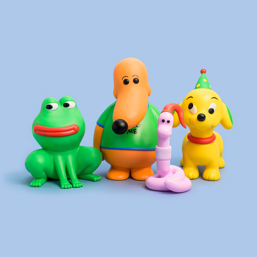 小松綠 Homies 軟膠玩偶 - 暖蟲 粉紅色 - Kenelephant Homies by Midori Komatsu Sofvi - Warm Worm (Pink Color)