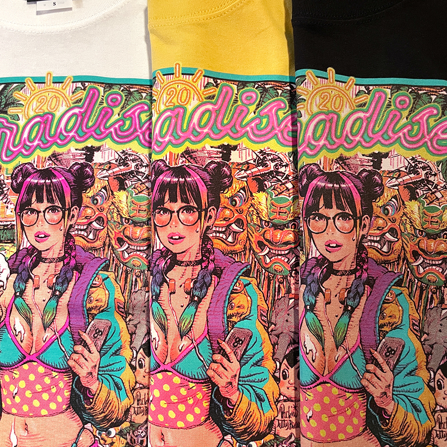 RJB 短袖T恤 - Paradise 20周年 - 白色款 - Rockin' Jelly Bean Paradise 20 Anniversary T-shirt - White