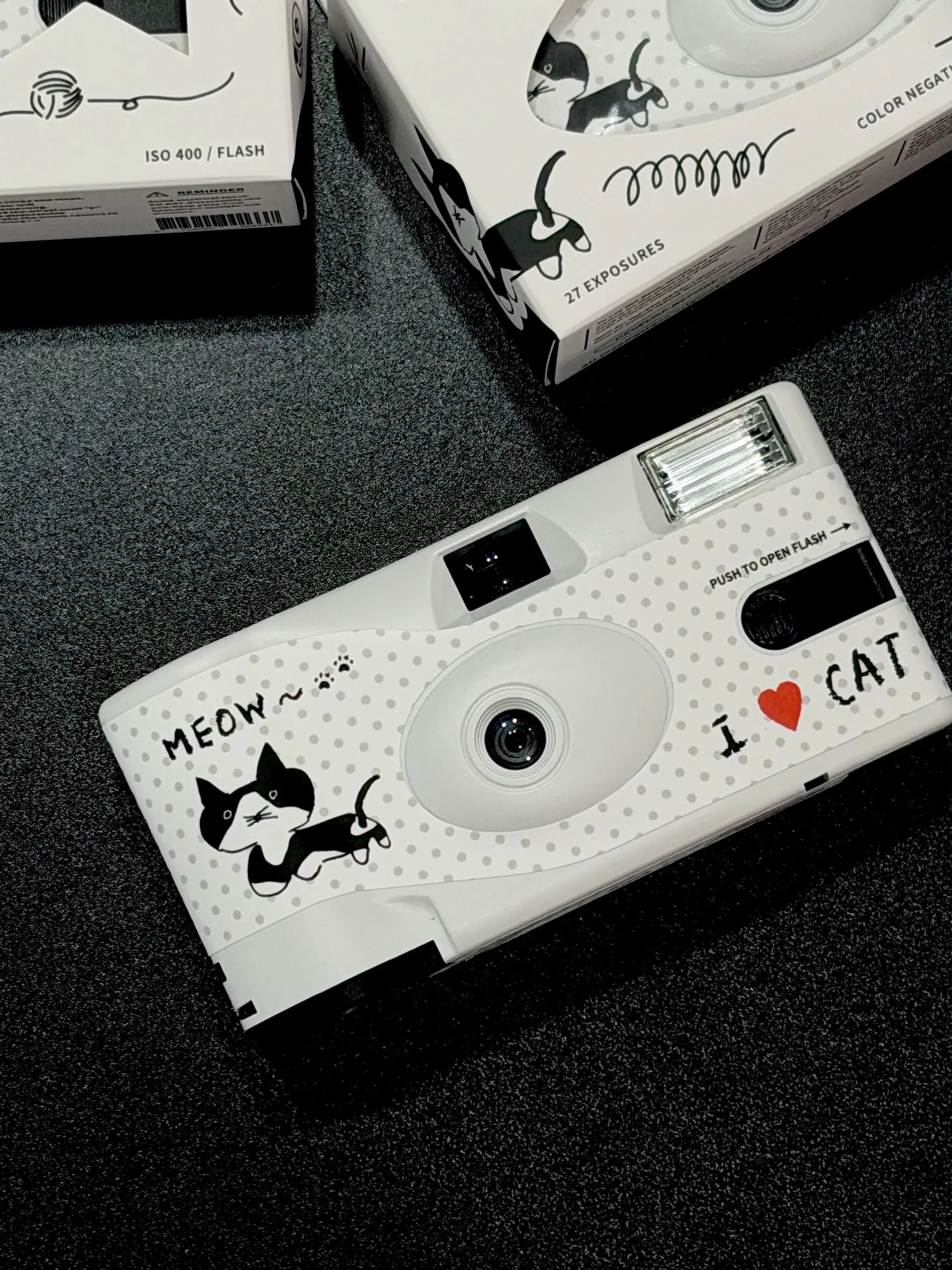 喵一次性即可拍相機 - 賓士貓 -  MEOW Disposable camera Tuxedo cat