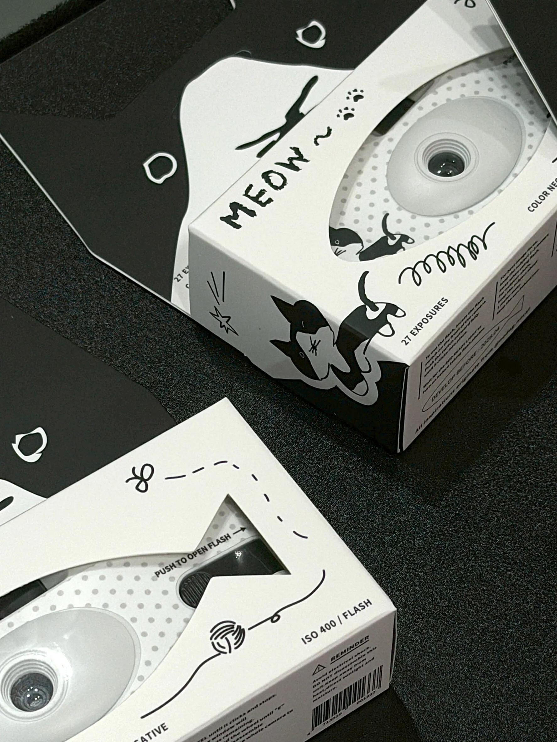 喵一次性即可拍相機 - 賓士貓 -  MEOW Disposable camera Tuxedo cat