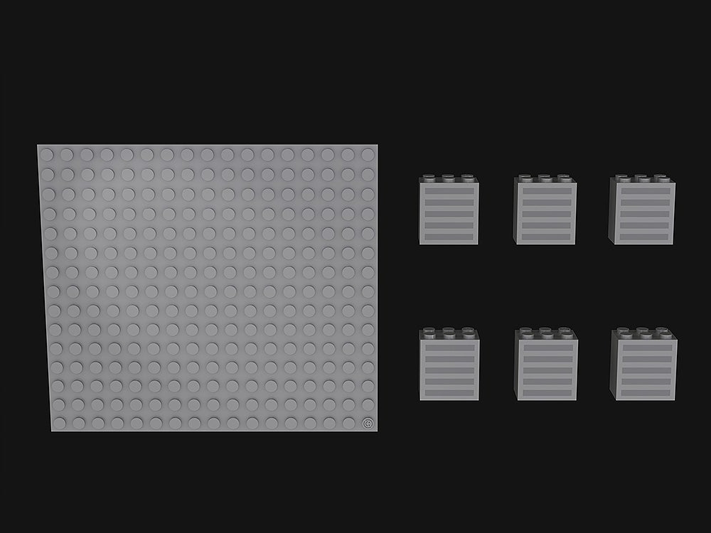 Brickroid 大樓A+底板套組 - Brickroid - Building A + Base Set