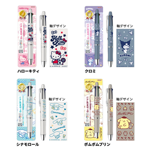 三麗鷗 多色原子筆 - 凱蒂貓 / 酷洛米 / 大耳狗 / 布丁狗 - Sanrio Dr.Grip 4+1- Hello Kitty / Kuromi / Cinnamoroll / PomPomPurin