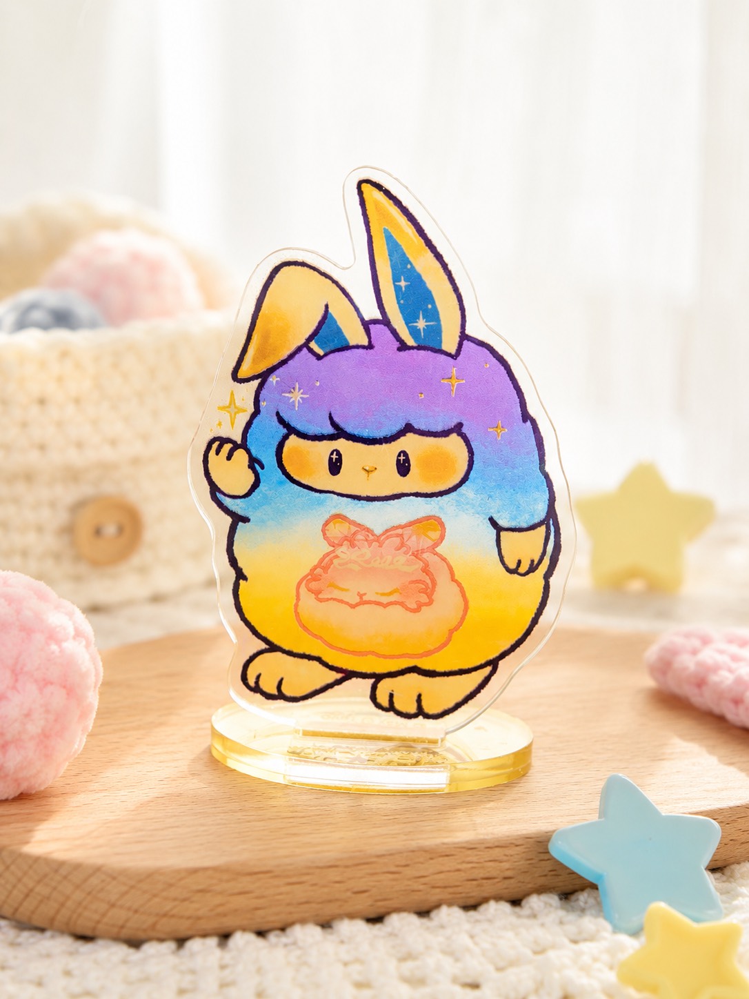 "叭叭噗噗"LuckyDayCraft & YoyoYeungStudio 聯展 - 暖星光 壓克力立牌
