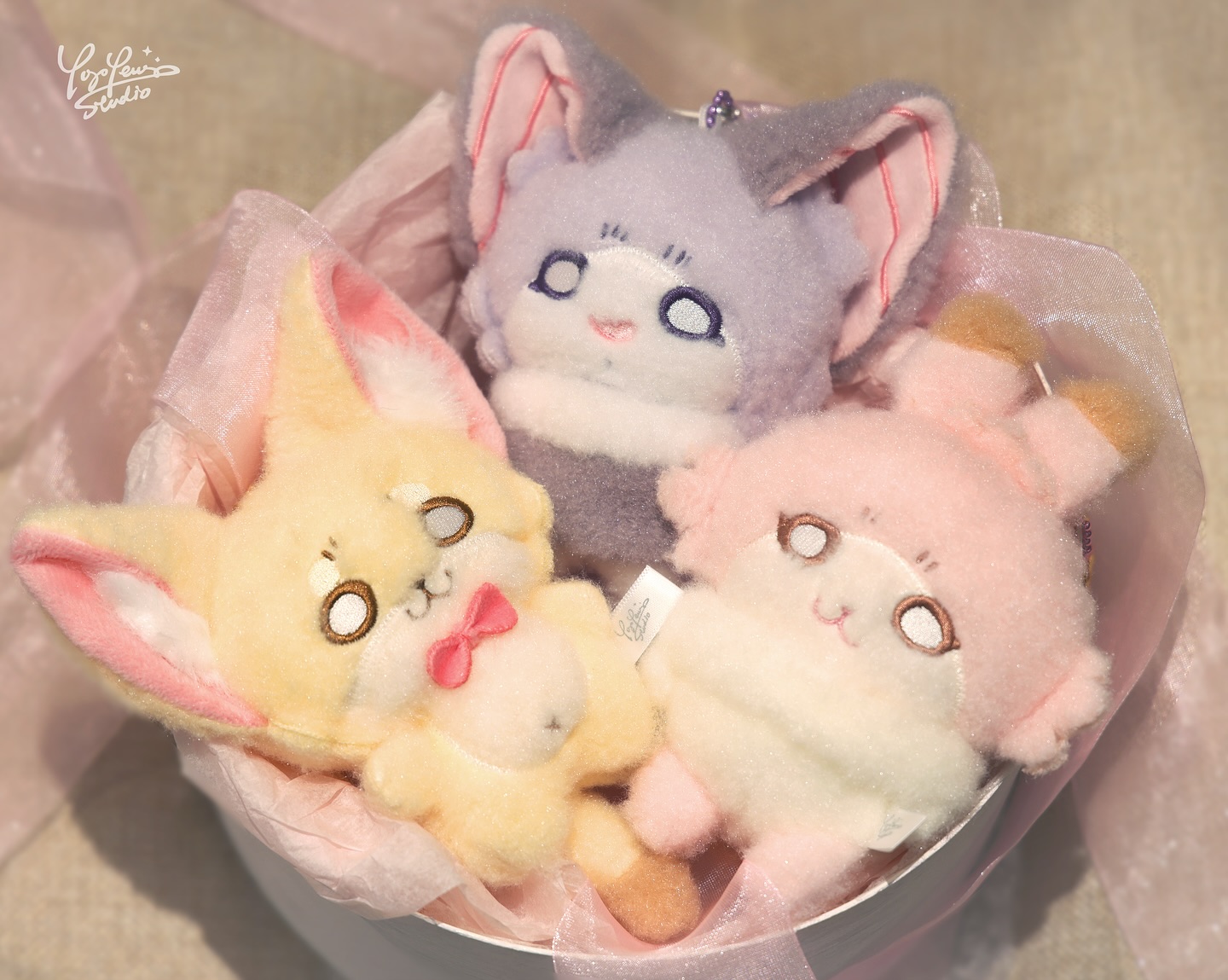 "叭叭噗噗"LuckyDayCraft & YoyoYeungStudio 聯展 - Kenneth Doll / Raby Doll / Yoki Doll 絨毛吊飾 by YoyoYeungStudio