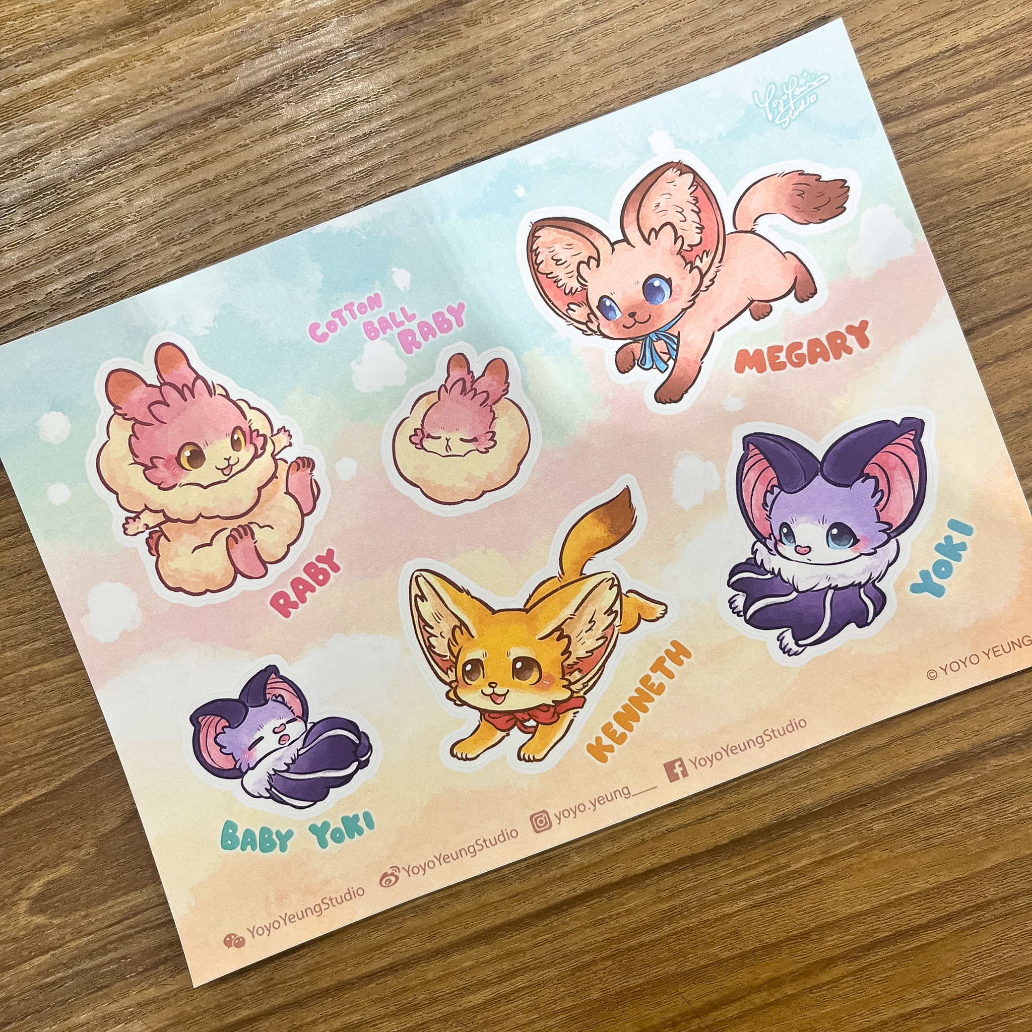 角色介紹貼紙 - Yoyo Yeung Studio Character Sticker