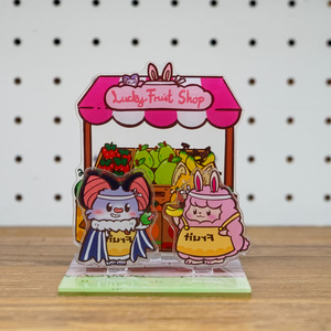 Yoki與兔咩的水果攤 壓克力立牌  - Yoyo Yeung Studio Yoki & Bunny May Fruit Stand Acrylic Stand