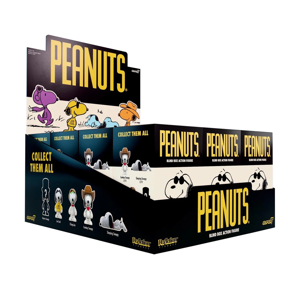 花生漫畫 3.75吋復古人偶 第九波 盒玩系列 - 隨機單抽 - ReAction 3.75" Figure - Peanuts Wave 9 Adventures of Snoopy Blind Box - assortment