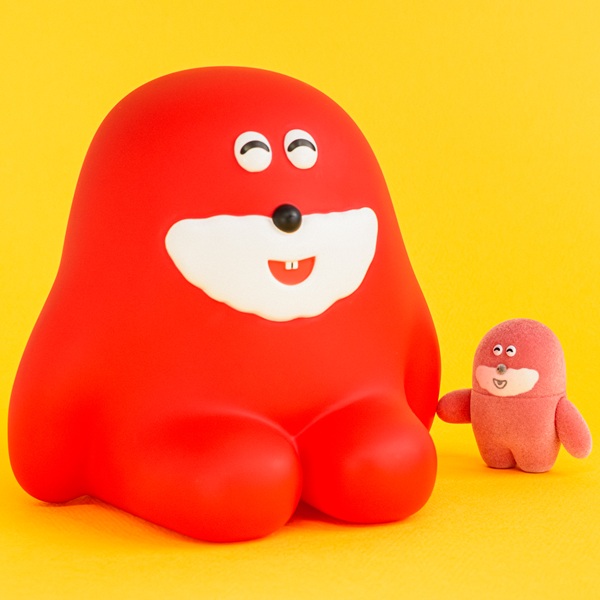 Pokkoshi 軟膠存錢筒 - Ushishi (紅色款) - Kenelephant Pokkoshi Sofvi Bank - Ushishi (Red)