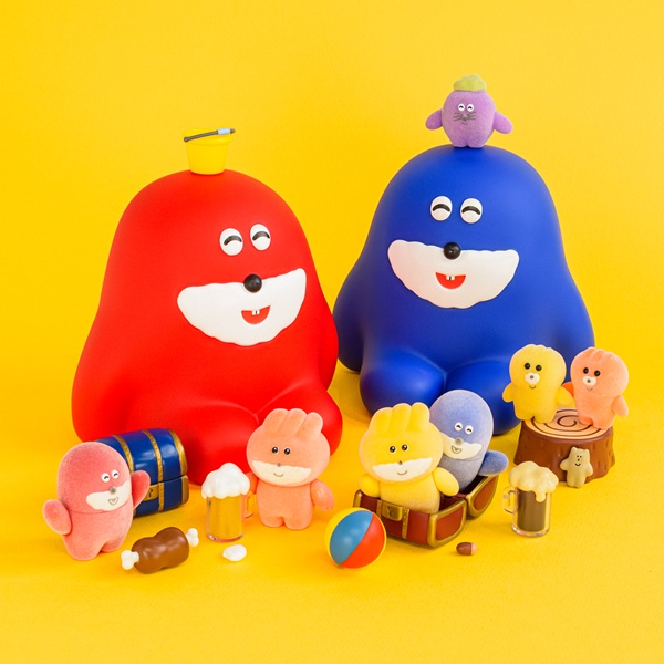 Pokkoshi 軟膠存錢筒 - Ushishi (紅色款) - Kenelephant Pokkoshi Sofvi Bank - Ushishi (Red)