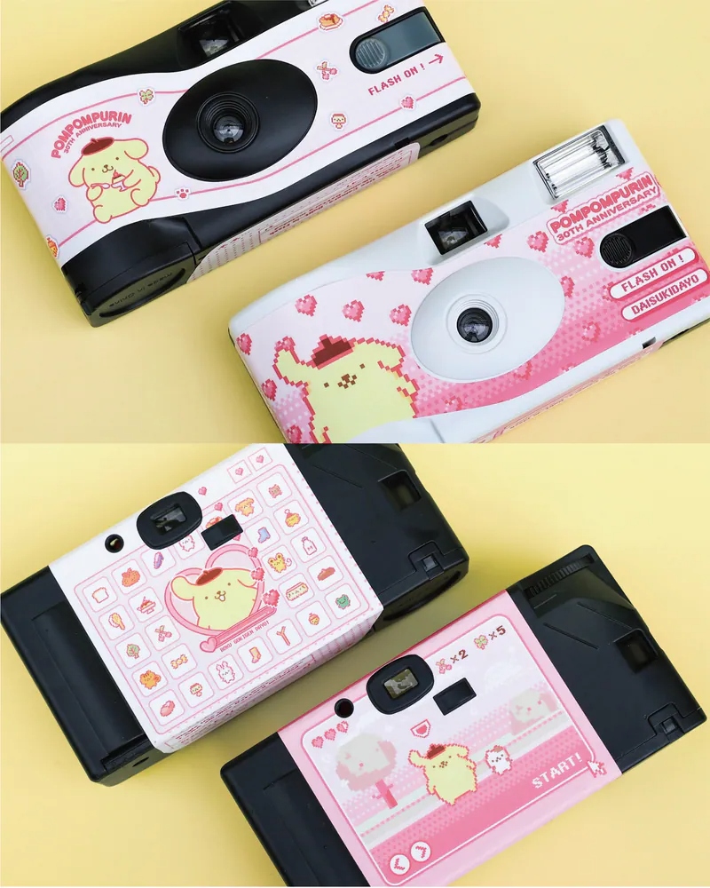 布丁狗30週年一次性即可拍盲盒套組 - 隨機單抽 - Pompompurin 30th Anniversary Disposable Camera Blind Box - assortment
