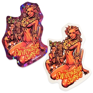 RJB 貼紙 - 透明 / 炫彩 款 - Rockin' Jelly Bean Sticker - Switch Blade Surfers - Clear / Noise