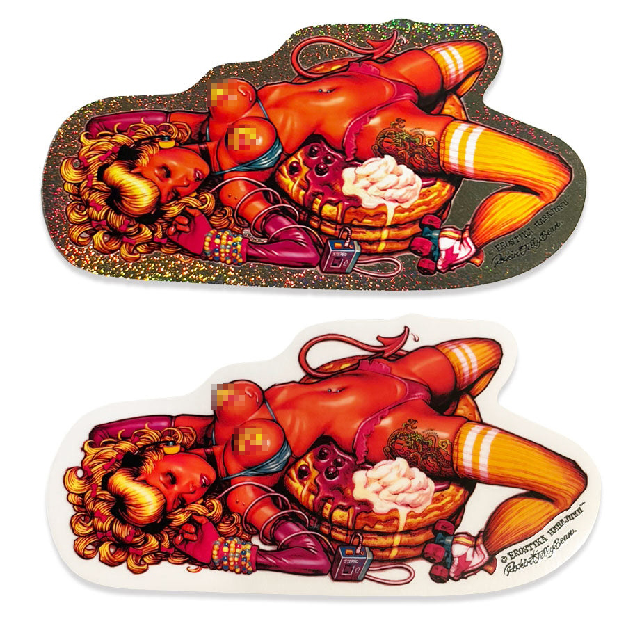 RJB 貼紙 - 透明 / 炫彩 款 - Rockin' Jelly Bean Sticker - WRONG GIRL - Clear / Noise
