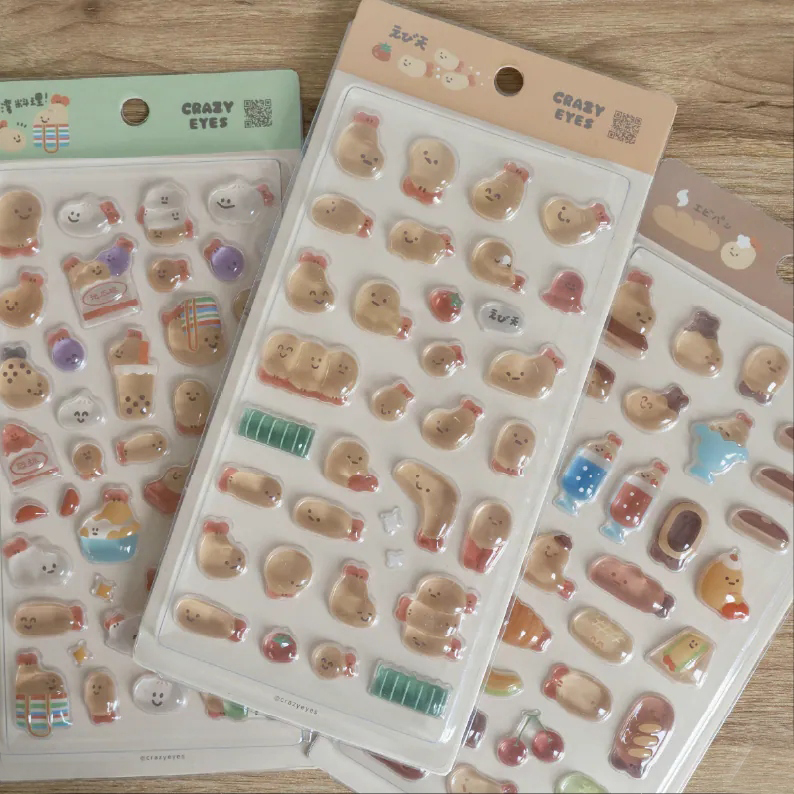 "CRUNCHY DREAM" CrazyEyes × Hanomanga 聯展 - 立體貼- 原味/喫茶/台灣 款 by CrazyEyes