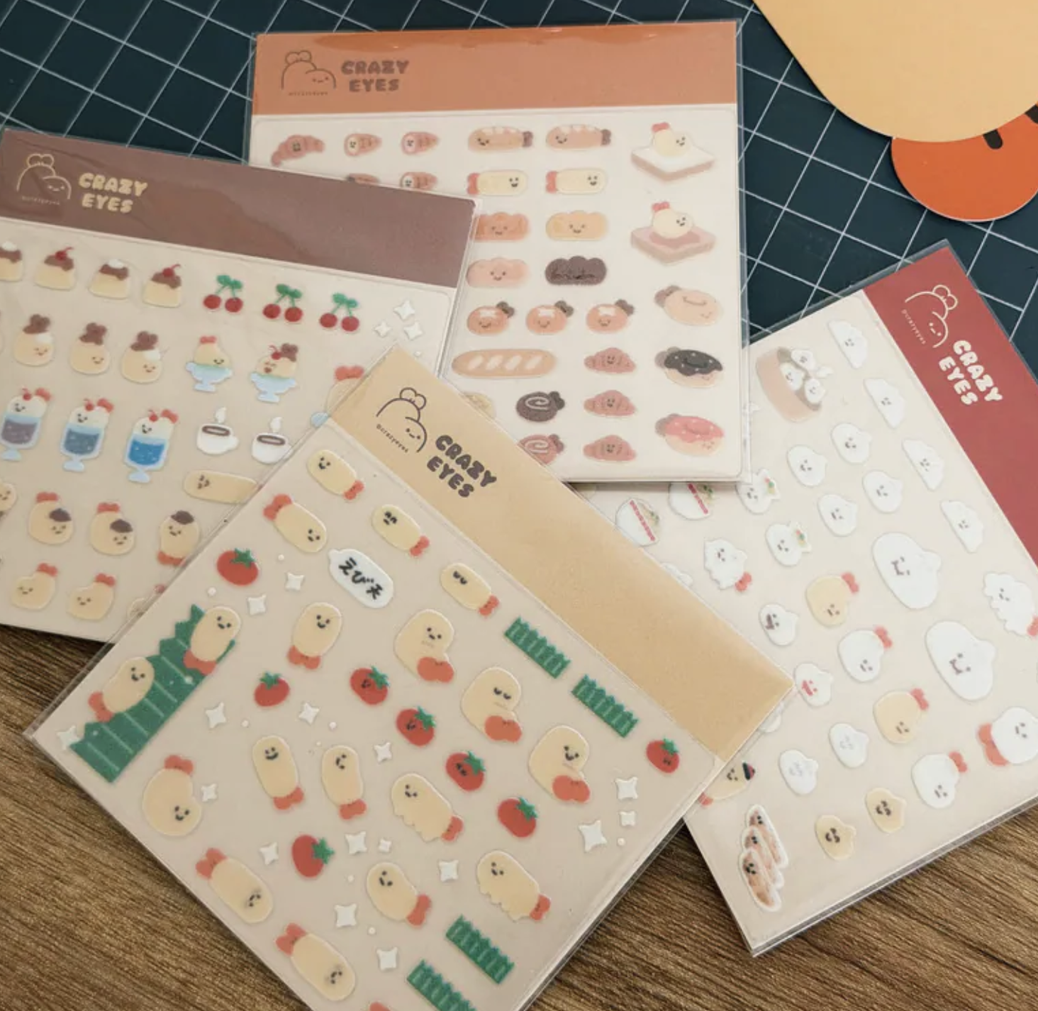 "CRUNCHY DREAM" CrazyEyes × Hanomanga 聯展 - 炸蝦轉印貼- 原味/中華料理/喫茶by CrazyEyes