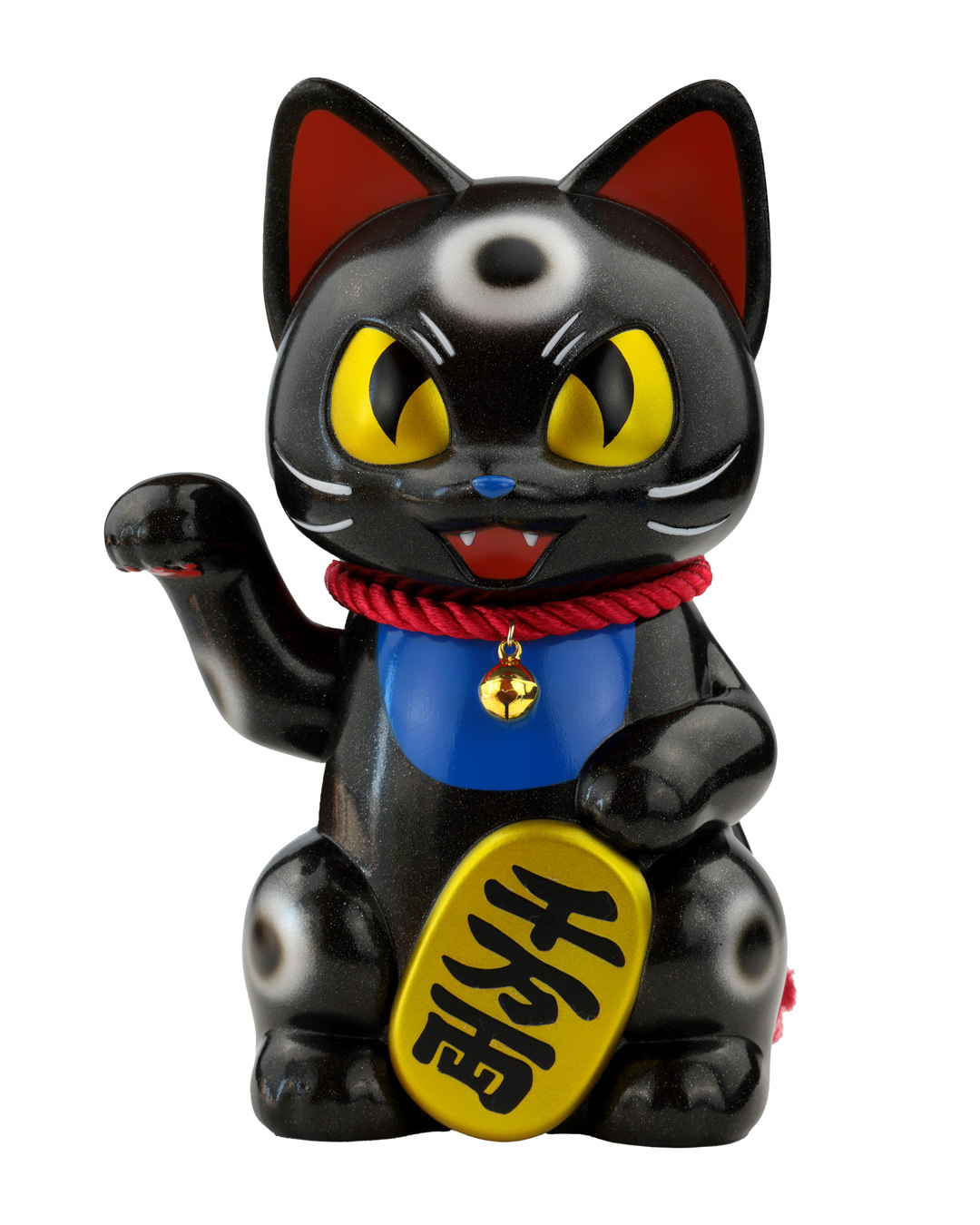 小夏屋 軟膠玩偶 - 大招財貓 黑色 - Fewmany Konatsuya Sofubi (Soft Vinyl Figure) - Oinukeki Black