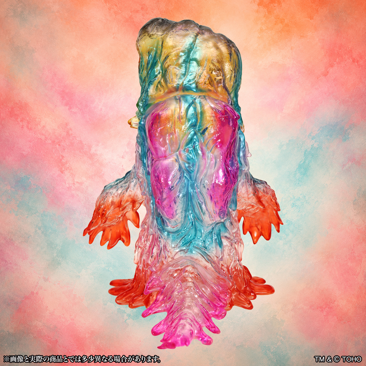 CCP 大尺寸復古軟膠系列 - 黑多拉 迷幻透明版 - BIG Retro Sofubi Series - Hedora Psychedelic Clear ver.